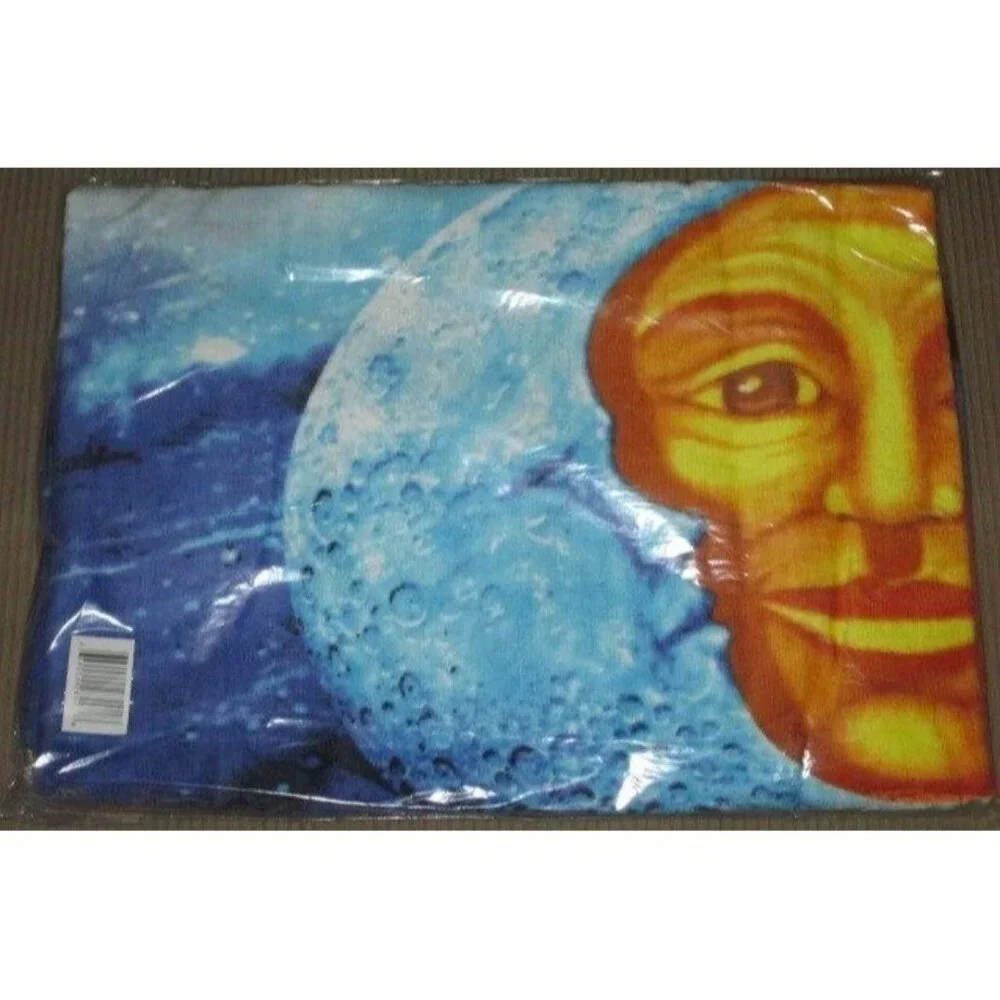 New Celestial Sun and Moon Pool Bath Beach Gift Large Towel 30x60 Stars Clouds